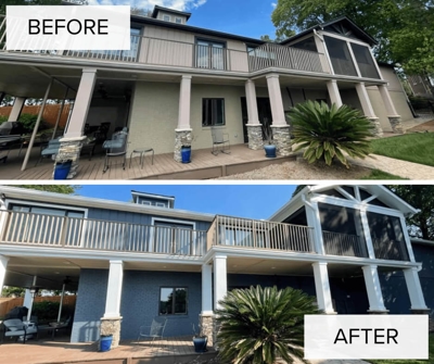 Before & After House Photo