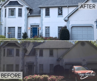 Before and After House Photo