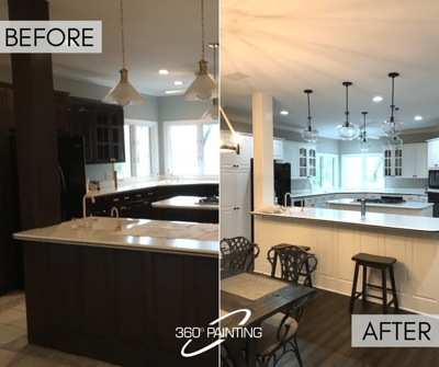 Before and After Kitchen Photo