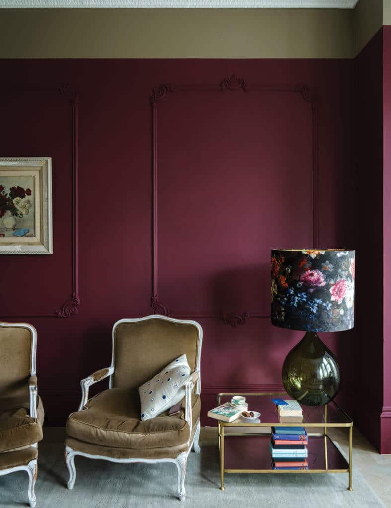 dark red wall